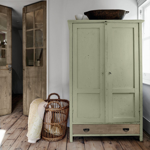 Peinture  Relook bois MAISON DECO, vert lichen satine, 1 l - MAISON DECO