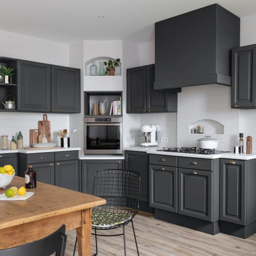 Peinture meuble anthracite satin V33 Rénovation cuisine et bain 2l - V33