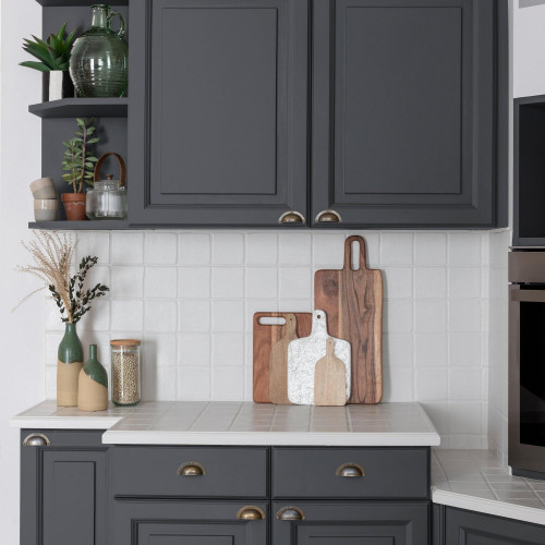 Peinture meuble anthracite satin V33 Rénovation cuisine et bain 2l - V33