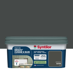 Peinture meuble ardoise satin SYNTILOR Rénov' cuisine et bain 2l - SYNTILOR