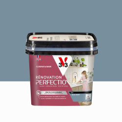 Peinture meuble bleu denim mat V33 Rénovation cuisine et bain 0.75l de marque V33, référence: B9232500