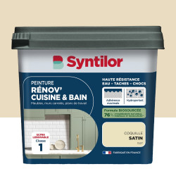 Peinture meuble coquille satin SYNTILOR Renov' cuisine et bain 0.75l - SYNTILOR