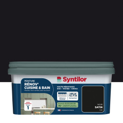 Peinture meuble noir satin SYNTILOR Renov' cuisine et bain 2l de marque SYNTILOR, référence: B9233600