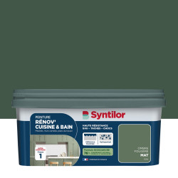 Peinture meuble ombre fougère mat SYNTILOR Renov' cuisine et bain 2l de marque SYNTILOR, référence: B9233700