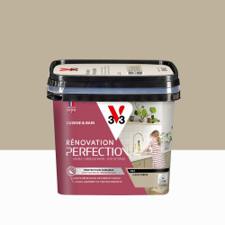 Peinture meuble, V33 Rénovation cuisine et bain, 0.75l, café crème mat de marque V33, référence: B9234500