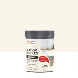 Peinture pour meuble Relook Maison Deco blanc bouleau  satiné 0.2L - MAISON DECO