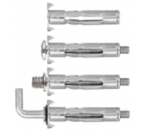 Chevilles PLAC avec vis Cruciforme M5 x 37 mm