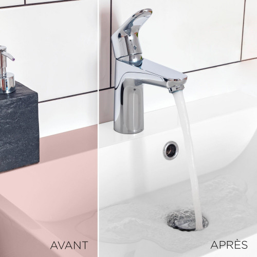 Résine colorée renov sanitaire RESINENCE, blanc satiné, 0.5 l - RESINENCE