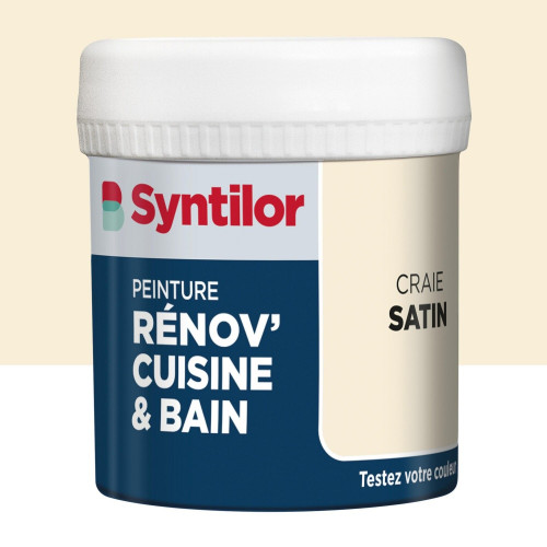 Testeur peinture meuble craie satin SYNTILOR Renov' cuisine et bain 0.075l - SYNTILOR
