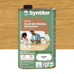 Huile plan de travail NATURE PROTECT SYNTILOR incolore mat 0L5 de marque SYNTILOR, référence: B9240400