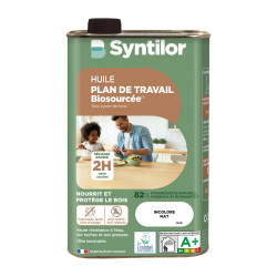 Huile plan de travail NATURE PROTECT SYNTILOR incolore mat 0L5 - SYNTILOR