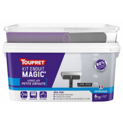 Enduit de lissage en pate Magic' kit avec outils TOUPRET 6 kg de marque Toupret, référence: B9241900