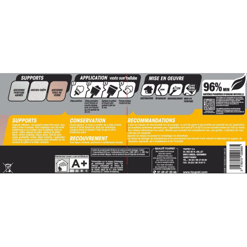 Enduit multifonction en pâte 7 kg - Toupret