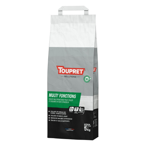 Enduit multifonction en poudre 5 kg - Toupret