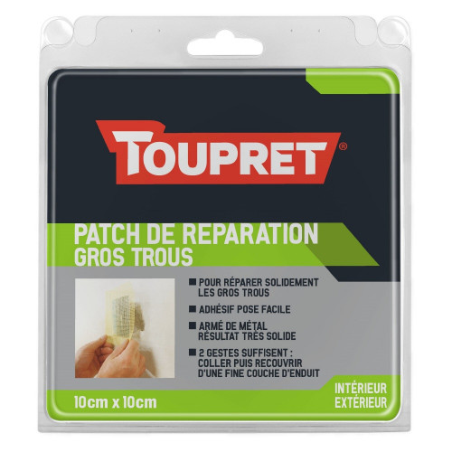 Patch de reparation gros trous Toupret 10 cm x 10 cm - Toupret