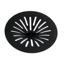 Filtre universel en silicone éco-responsable noir, Ø 110mm - WIRQUIN