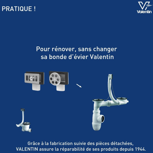 Kit trop plein grilles rectangle et ronde - VALENTIN