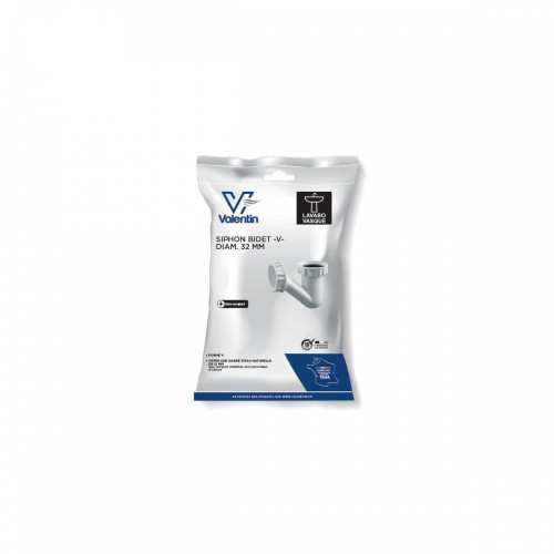 Siphon pour bidet plastique 11/4 diam.32 79 mm - VALENTIN