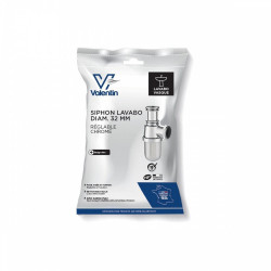 Siphon pour lavabo 35/105 diam.32 chrome - VALENTIN