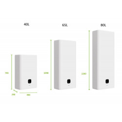 Chauffe-eau électrique plat horizontal/vertical SAUTER 65L - SAUTER