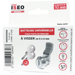 Batteuse à visser, 0-6mm, cambrée, ISEO - ISEO