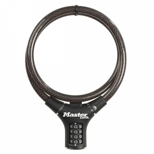 Câble antivol vélo, MASTER LOCK, L.0.9 m x diam.12 mm - MASTER LOCK