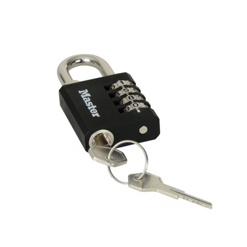 Cadenas à combinaison / à clé MASTER LOCK zinc, l.40 mm - MASTER LOCK