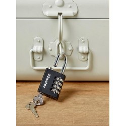 Cadenas à combinaison / à clé MASTER LOCK zinc, l.40 mm - MASTER LOCK