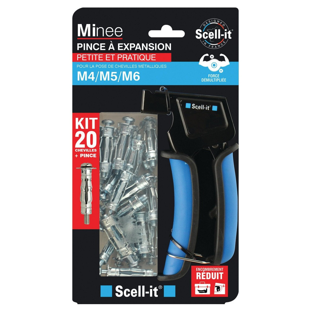 Kit pince et chevilles en metal expansion SCELL IT x .35 mm