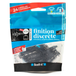 Lot de 24 chevilles et vis à expansion SCELL-IT, Diam.4 et 5 x L.37 mm de marque SCELL-IT, référence: B9250500
