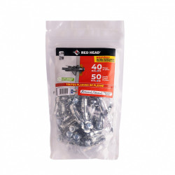 Lot de 30 chevilles Diam.10 x L.35 mm et vis a expansion RED HEAD, Diam.5 x L.40 mm de marque Red head, référence: B9250800