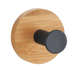 Crochet pour salle de bains à coller simple, MSV Yono, noir bambou de marque Sans marque, référence: B9252100