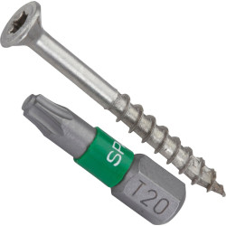 Lot De 350 Vis Inox Tête Fraisée Torx Spax, Diam.4 Mm X L.40 Mm - SPAX