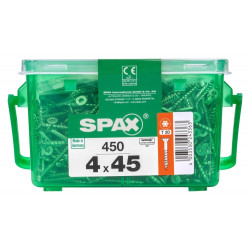 Lot De 450 Vis Acier Tête Fraisée Torx Spax, Diam.4 Mm X L.45 Mm - SPAX