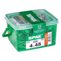 Lot De 450 Vis Acier Tête Fraisée Torx Spax, Diam.4 Mm X L.45 Mm - SPAX