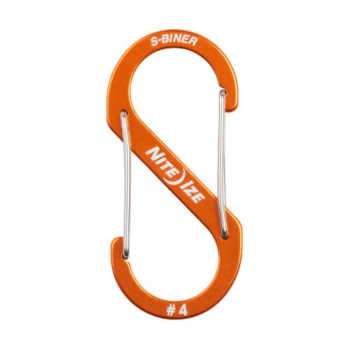 Mousqueton double entrée aluminium orange 9 cm nite ize - NITE IZE