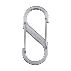 Mousqueton double entrée inox argenté 7cm 11kg nite ize - NITE IZE