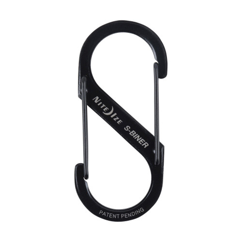 Mousqueton double entrée inox noir 5cm 4,5kg nite ize - NITE IZE