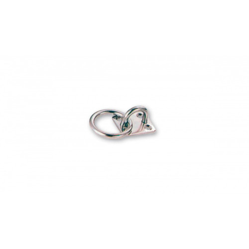 Platine avec anneau en inox, diam 6mm - Sans marque