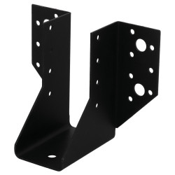 Sabot de charpente universel acier zingue noir Magnodur 45x107x78x35, SUKI - SUKI