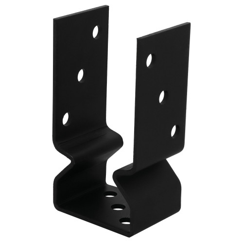 Sabot de charpente universel acier zingue noir Magnodur 71x150x60, SUKI - SUKI