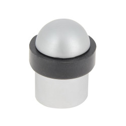 Butée de porte à fixer au sol CHRISLIGNE alu mat gris, L.3.6 x H.4.8 x l.3.6 cm de marque CHRISLIGNE, référence: B9255600