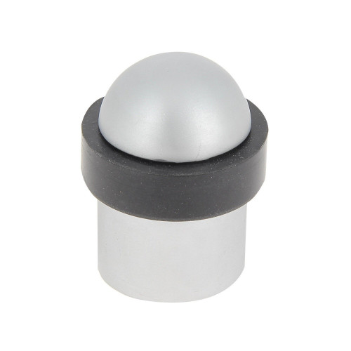 Butée de porte à fixer au sol CHRISLIGNE alu mat gris, L.3.6 x H.4.8 x l.3.6 cm - CHRISLIGNE