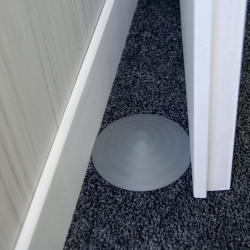 Cale porte amovible CHRISLIGNE caoutchouc gris L.11.8 x H.2.7 x l.11.8 cm - LINEA BERTOMANI