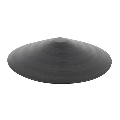 Cale porte amovible CHRISLIGNE caoutchouc mat noir L. 11.8 x H. 2.7 x l. 11.8 cm - LINEA BERTOMANI