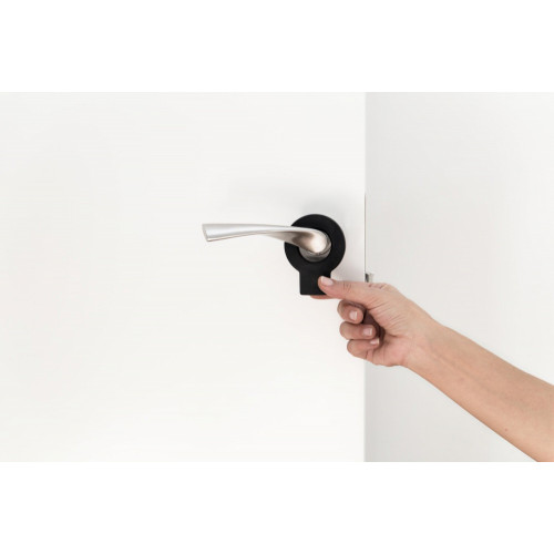 CALE PORTE REI LOCK 63X82X15MM NOIR MAT - REI