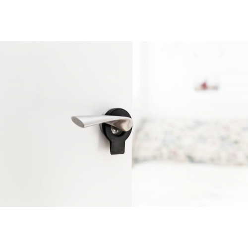 CALE PORTE REI LOCK 63X82X15MM NOIR MAT - REI