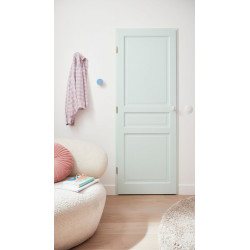 Bouton De Porte Porcelaine, Blanc Nickelé Mat Inspire, Porcelaine Sans Trou - MERIGOUS