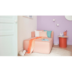 Bouton De Porte Porcelaine, Blanc Nickelé Mat Inspire, Porcelaine Sans Trou - MERIGOUS