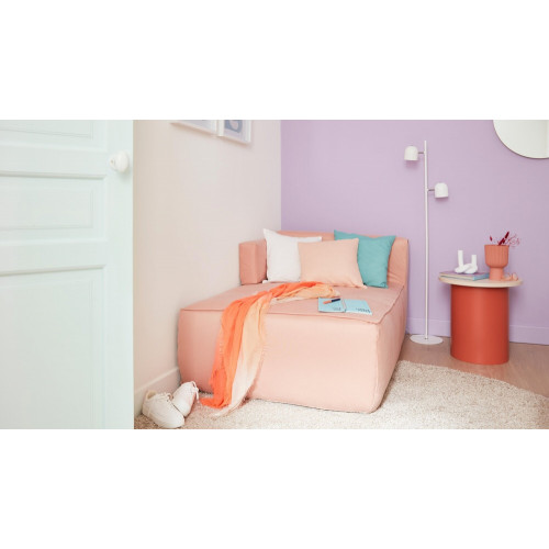 Bouton De Porte Porcelaine, Blanc Nickelé Mat Inspire, Porcelaine Sans Trou - MERIGOUS